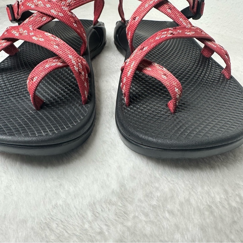Chaco Arch Support Women's Sandals in Pink Adjustable Straps in Black Sole W9 - Picture 14 of 15